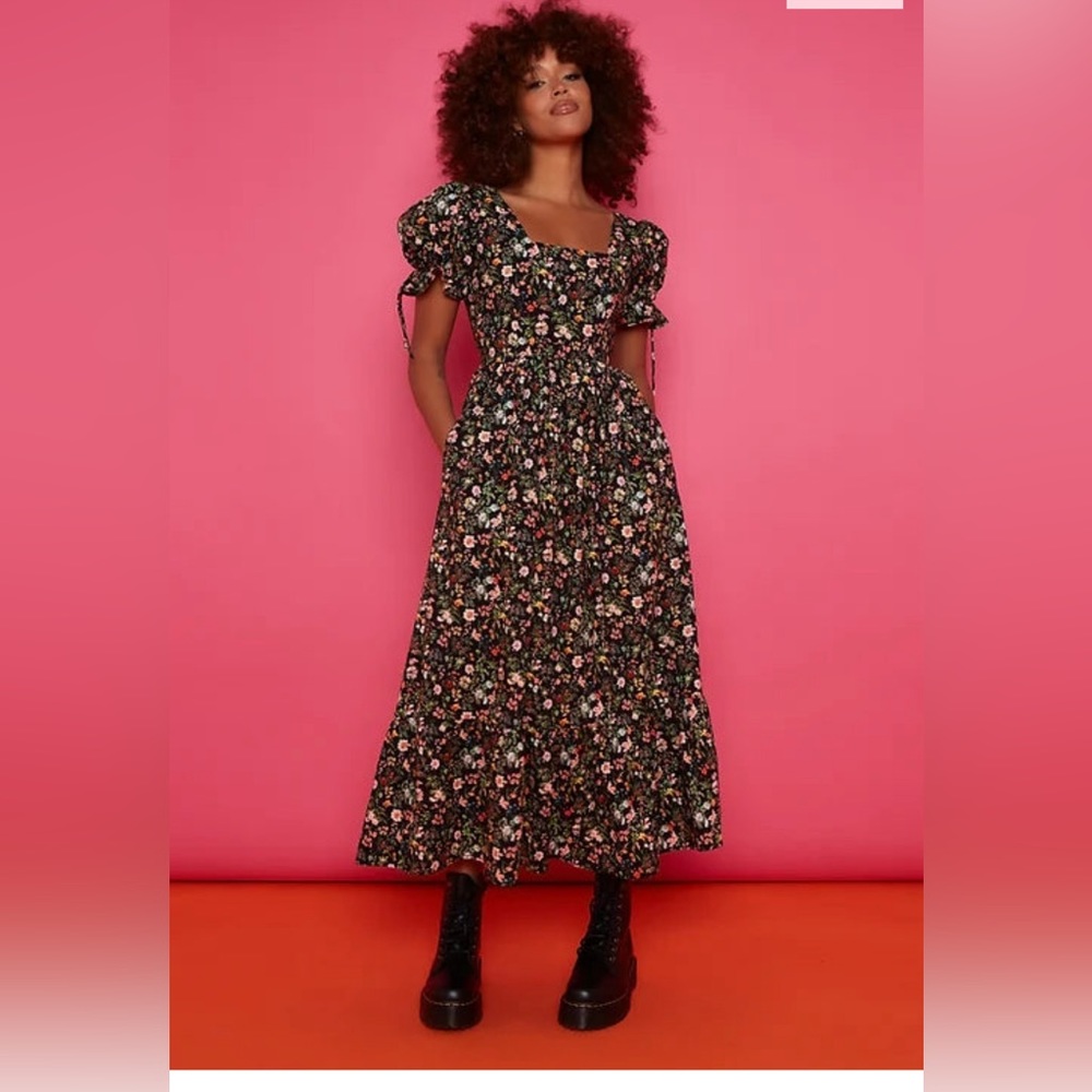 Molby the label black Delilah floral maxi dress